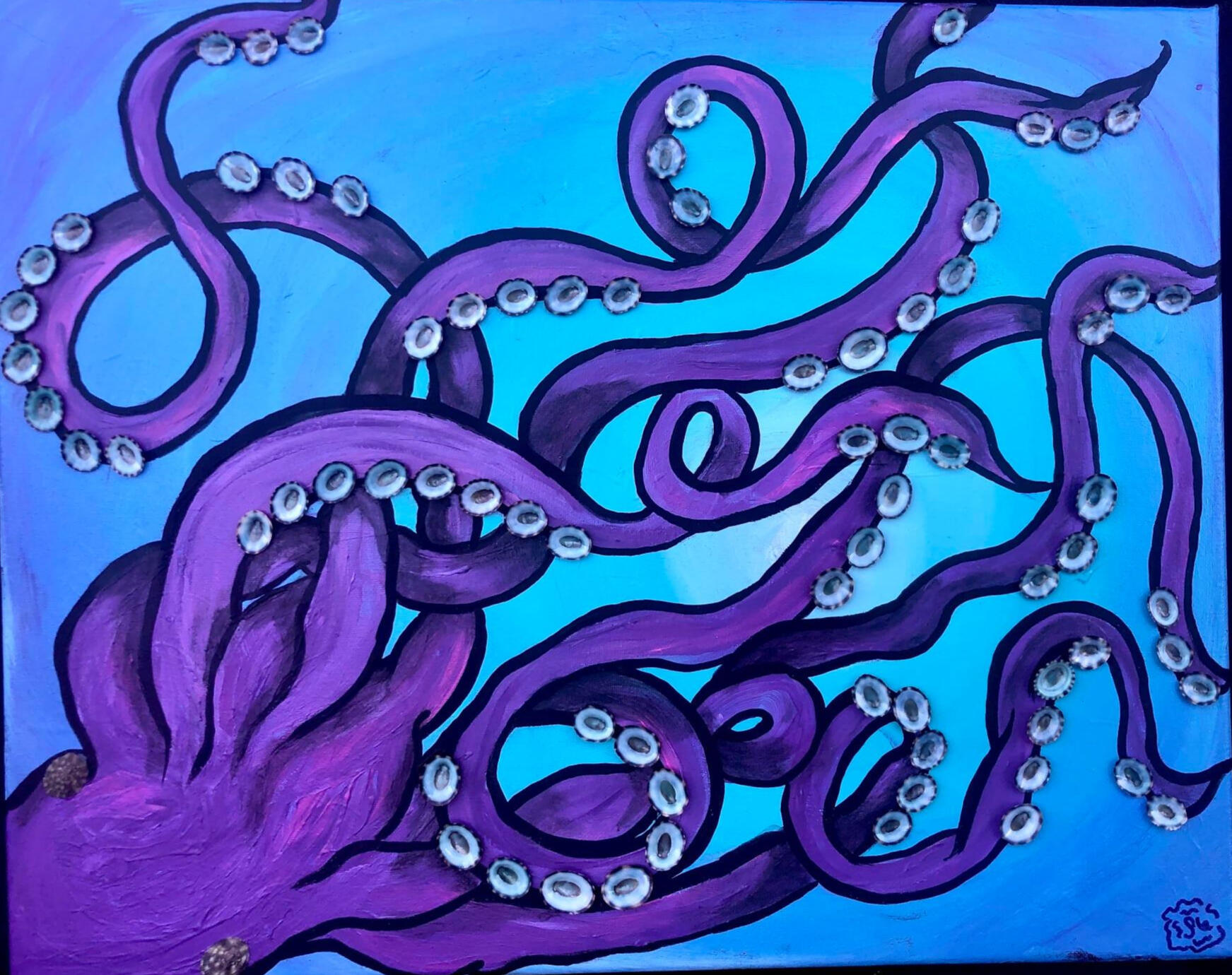 $350 ready to hang canvas 20"w x 16"h