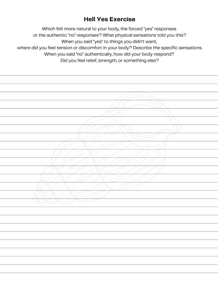 Exercises that help you build body confidence, set healthy boundaries, and reconnect with your authentic self, making healing practical and accessible.
